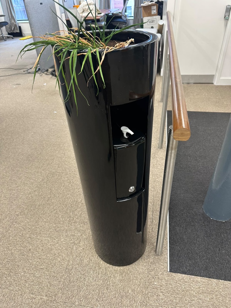 Fake Plant with Hand Sanitiser
