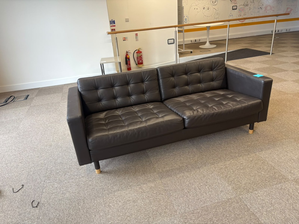 Black Leather Sofa