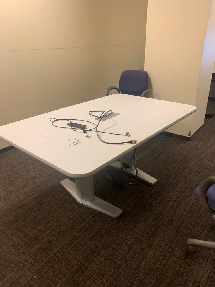 60 X 30 White Huddle Table*