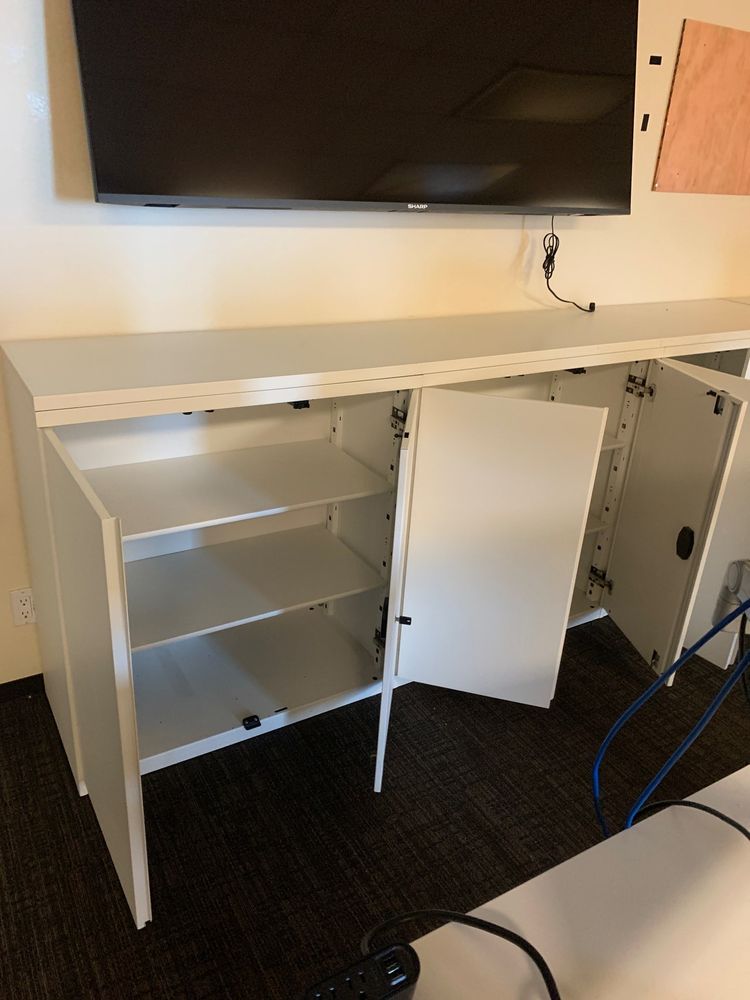 Storage Cabinets / 3 wide w/single top