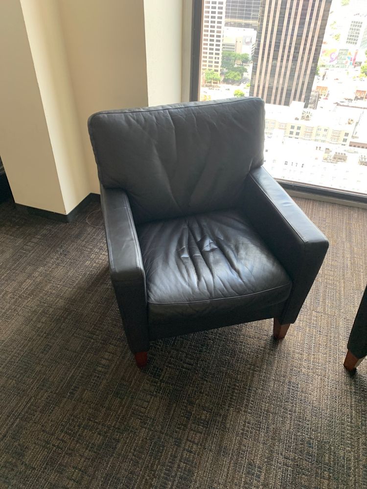Black reception chair