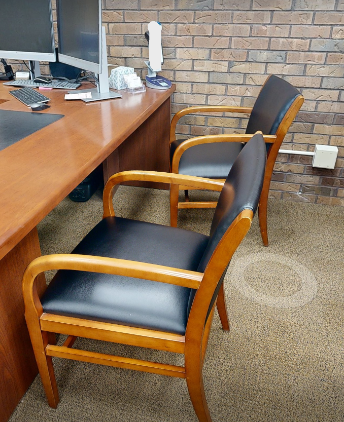 Navy guest chair