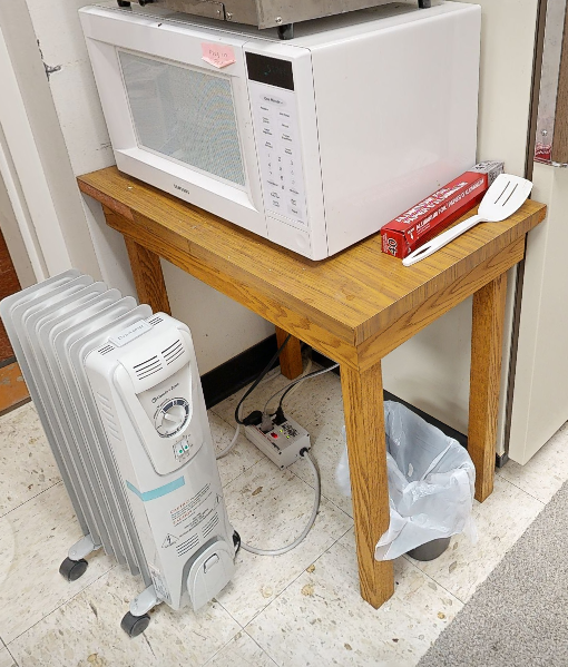 Wood end table