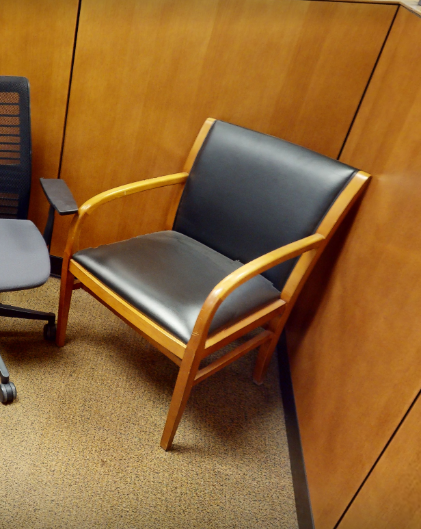 Black guest chair