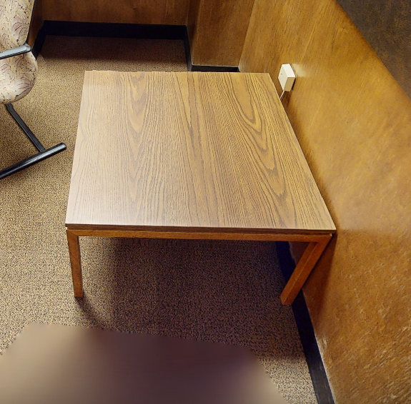 Square coffee table