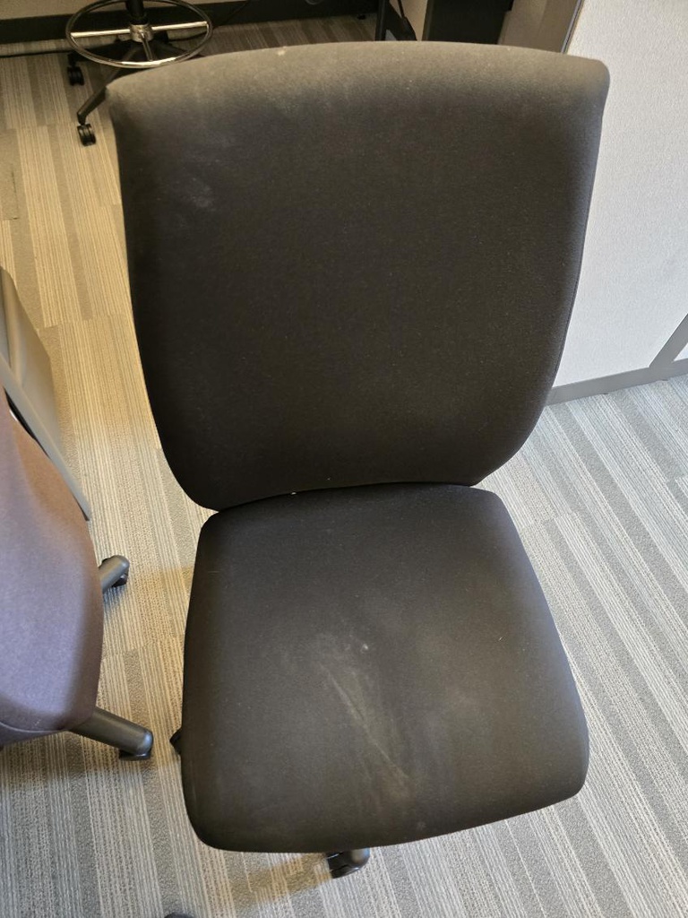 Black chair no arms