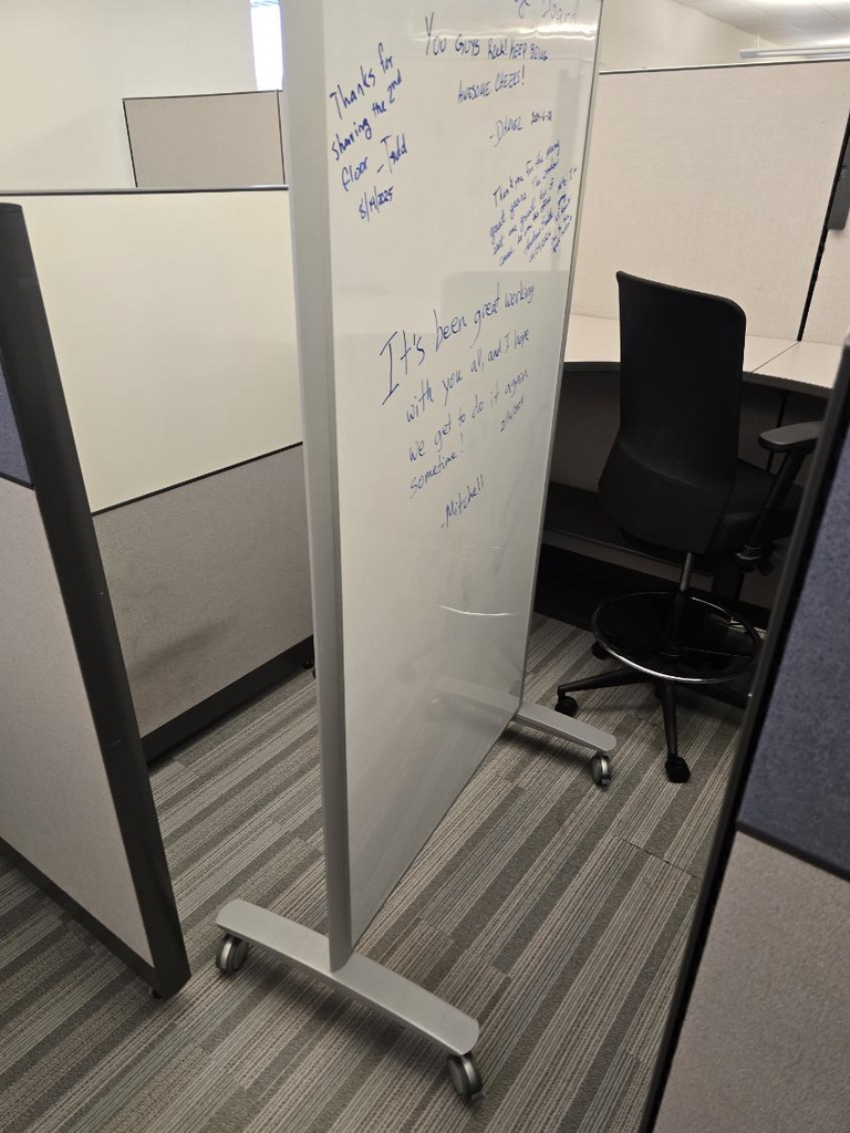 Mobile white boards grey