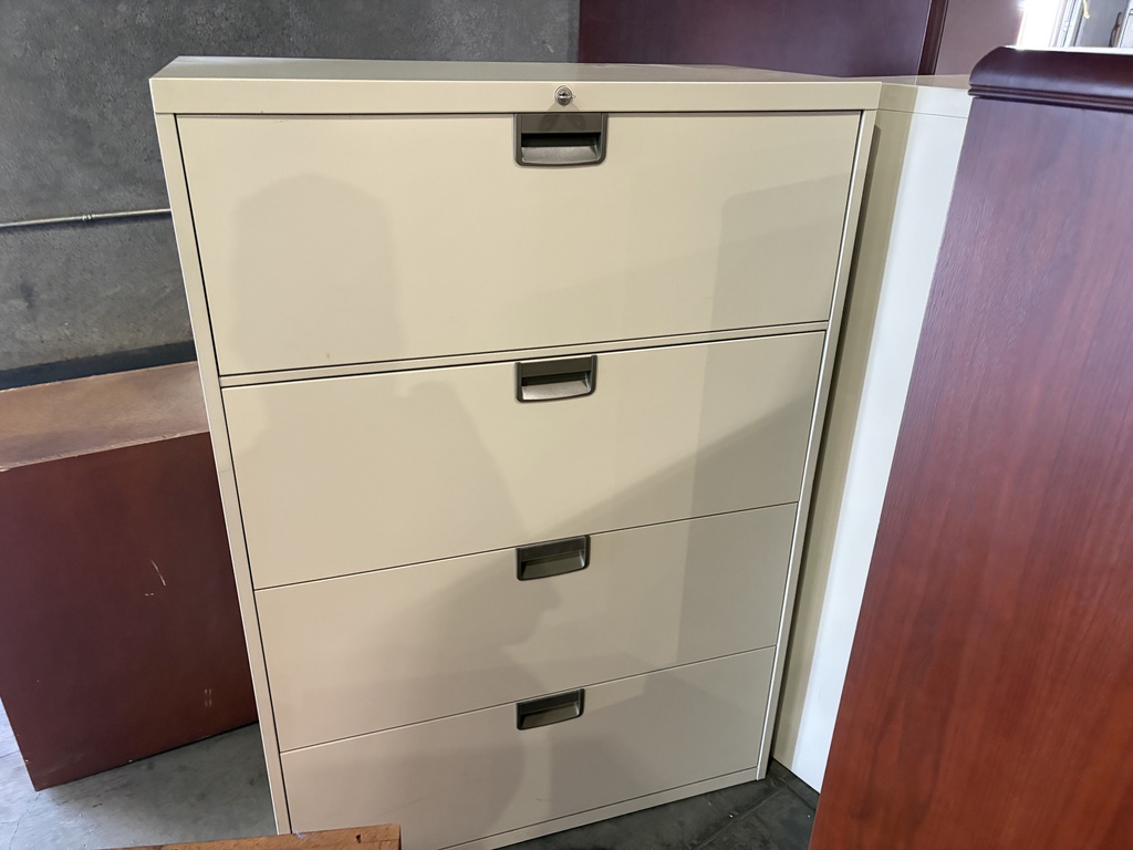 Metal file cabinets