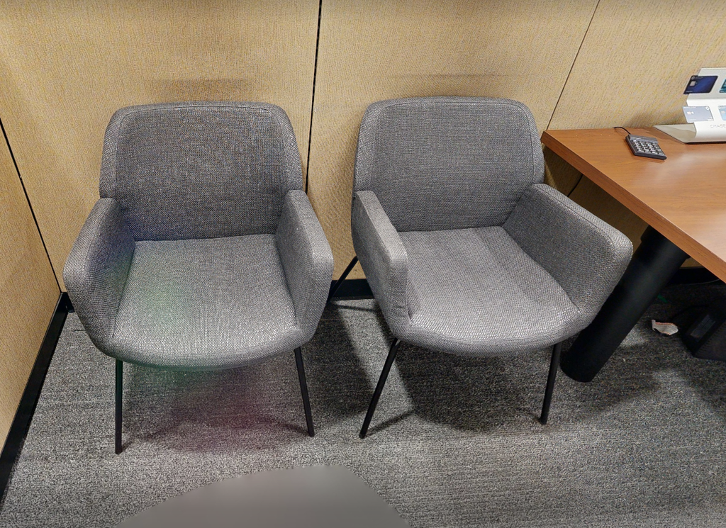 Grey guest chair
