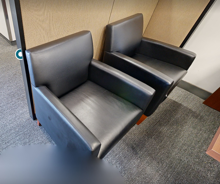 Navy lounge chair