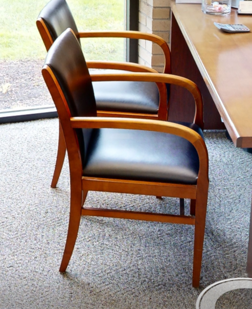 Black guest chair