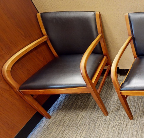 Black guest chair