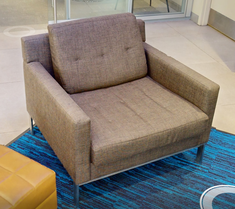 Brown lounge chair