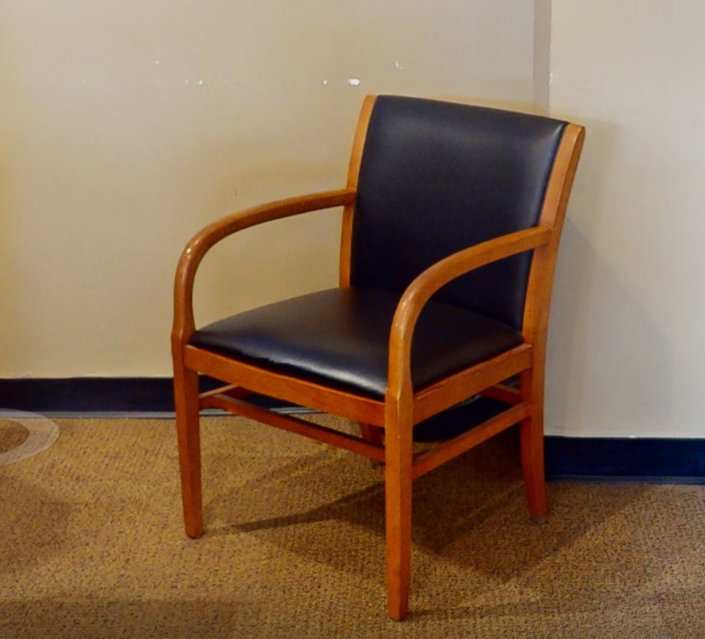 Black guest chair