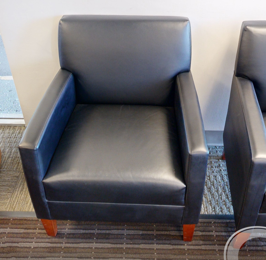 Black lounge chair