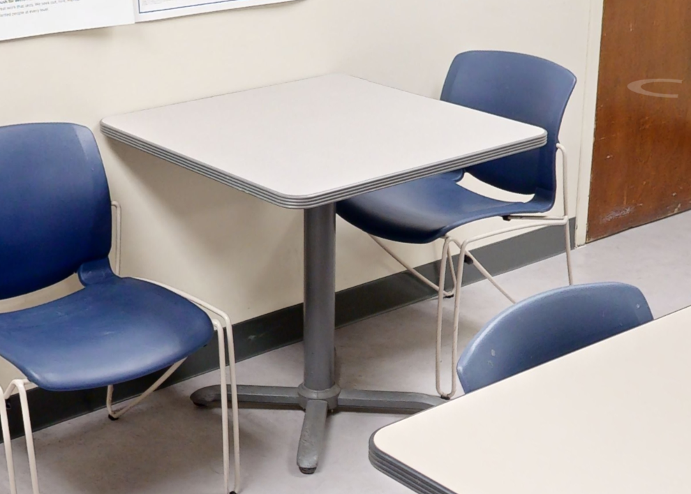Square break table