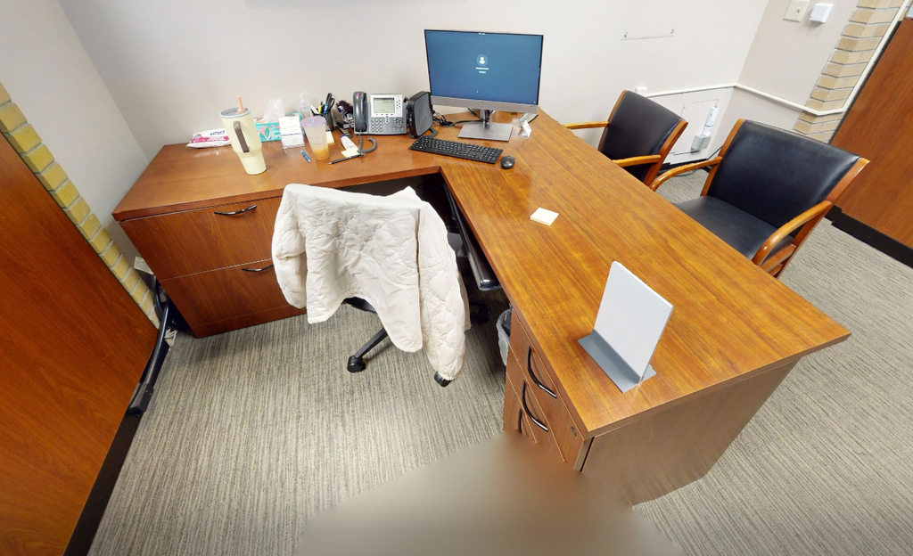 L-shaped desk