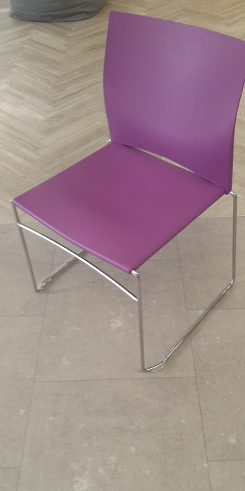Stackable meeting chair (Purple)
