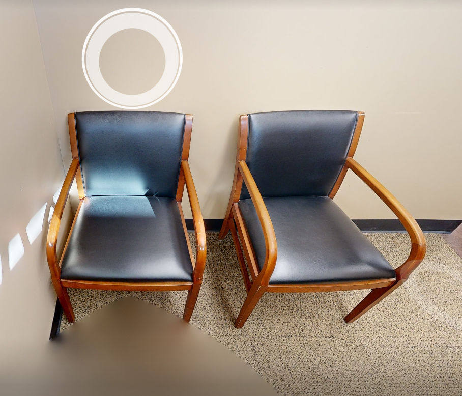 Black guest chair