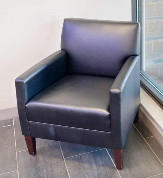 Black lounge chair