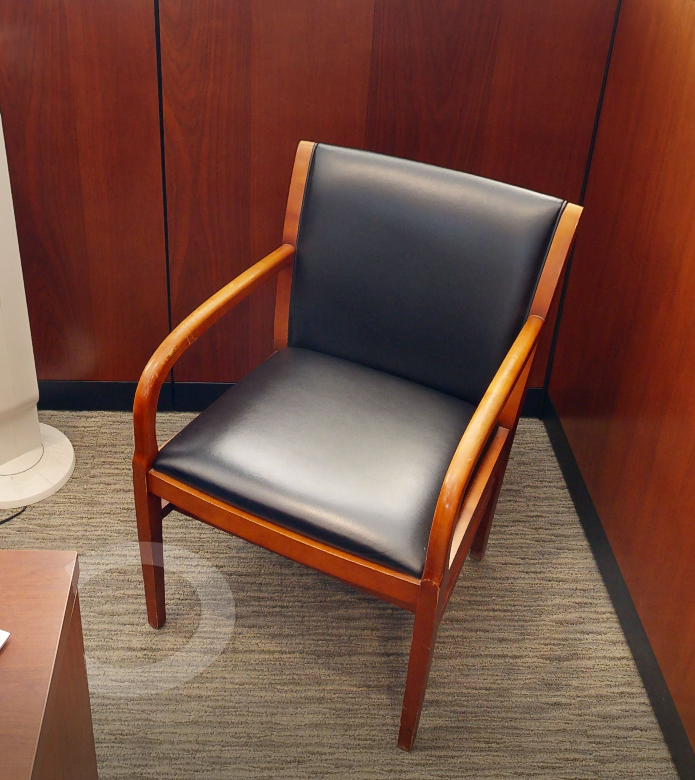 Black guest chair