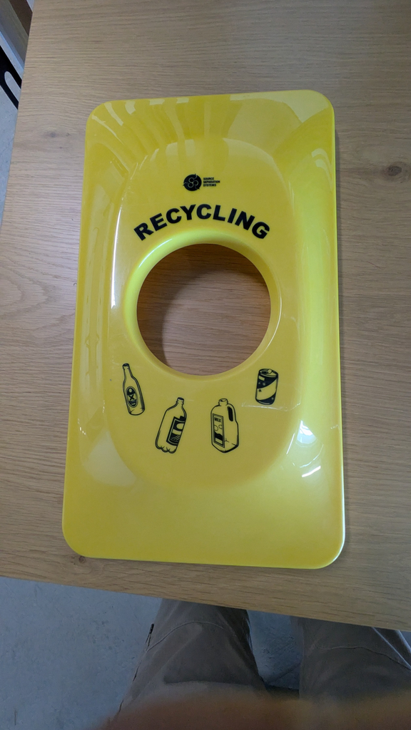Bin lid - YELLOW