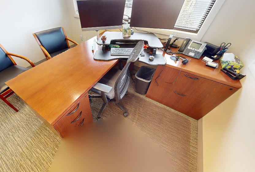 L-shaped desk
