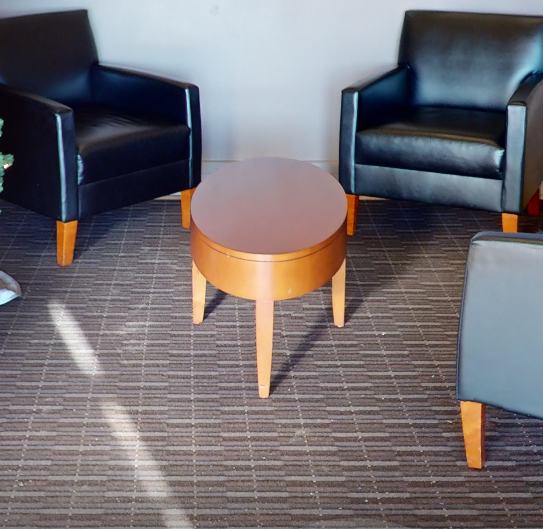 Oval coffee table