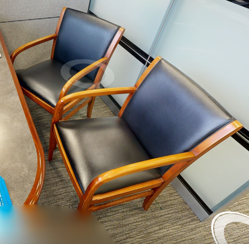 Black guest chair