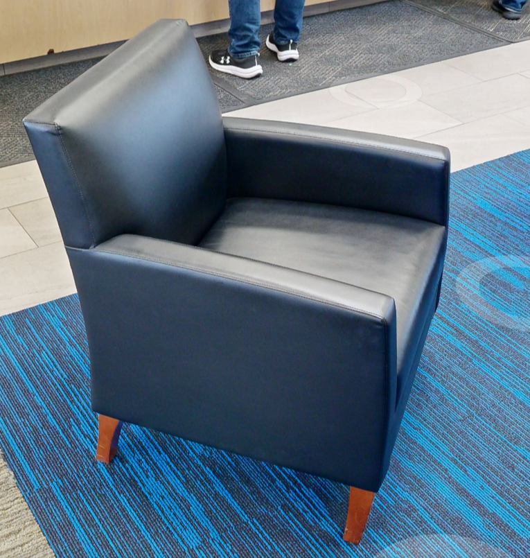 Black lounge chair
