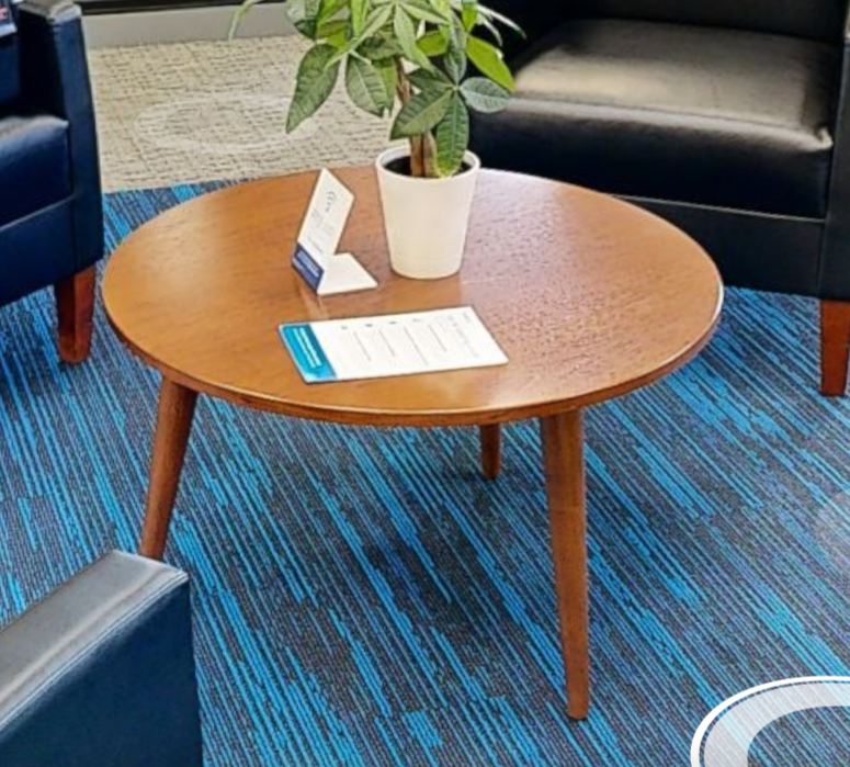 Round coffee table