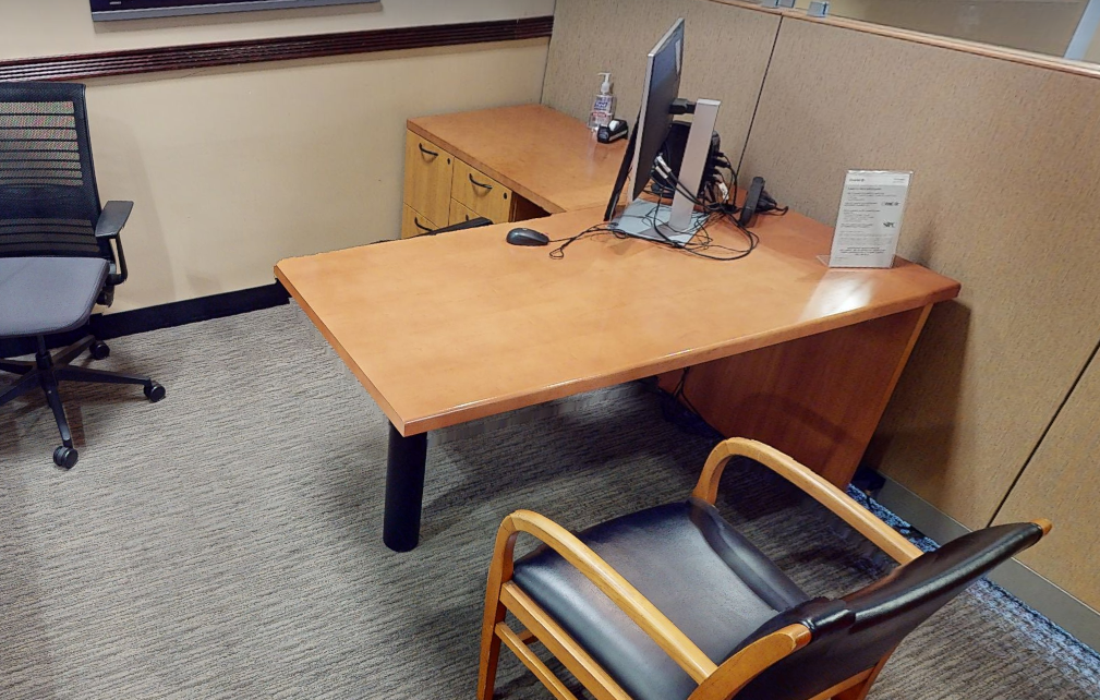 L-shaped desk