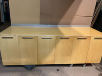 Credenza light wood- 6 door desk