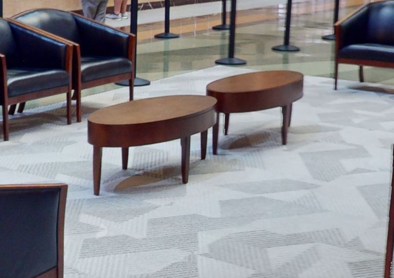 Oval coffee table, wood