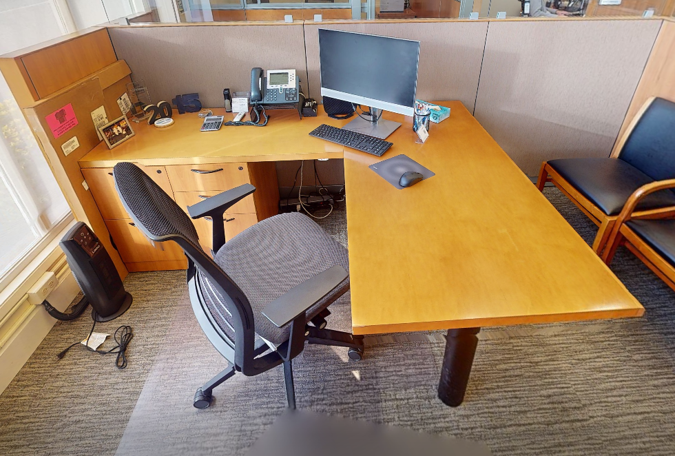 L-shaped desk