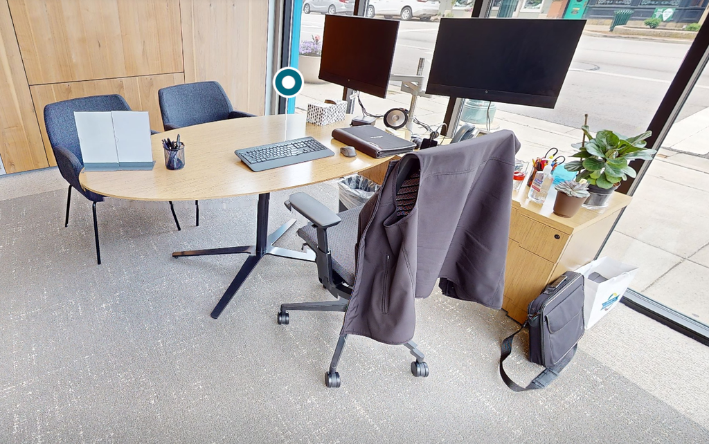 L-shaped desk
