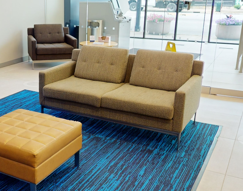 2 seat grey couch