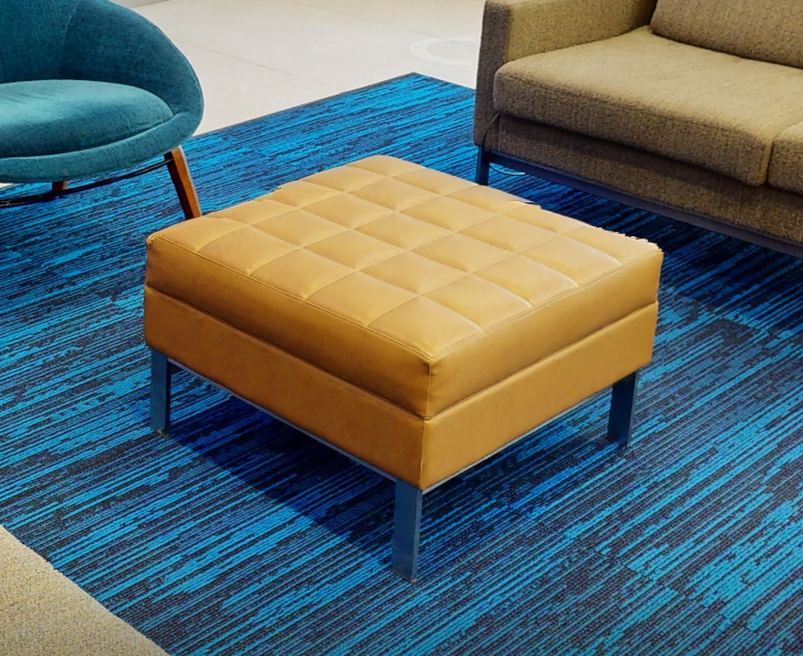 Gold ottoman
