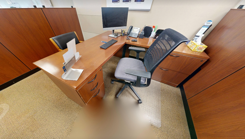 L-shaped desk