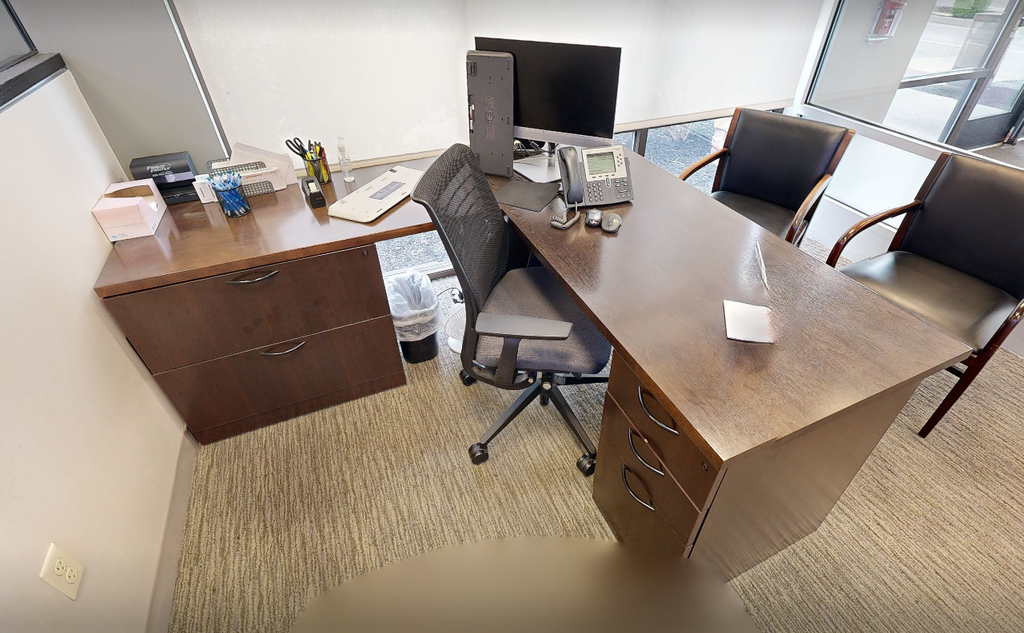L-shaped desk