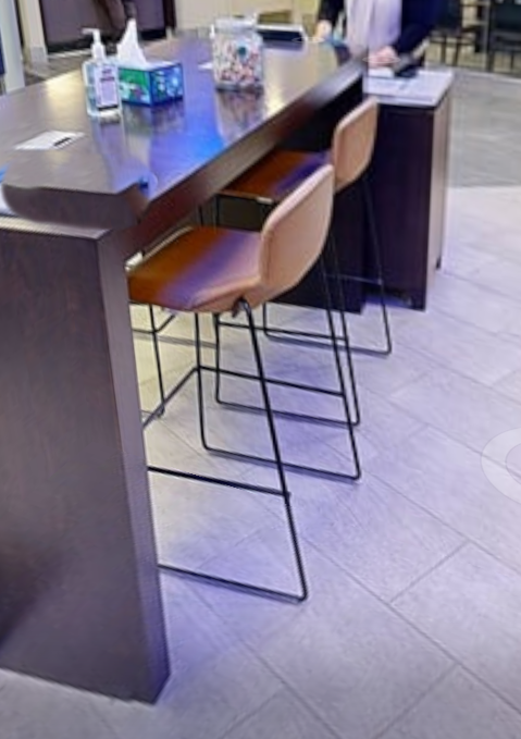 Gold barstool