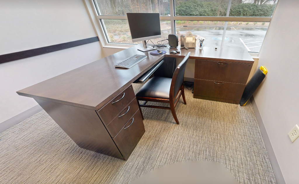 L-shaped desk