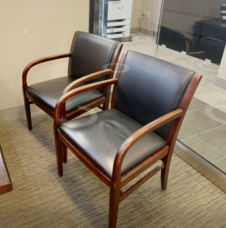 Black guest chair