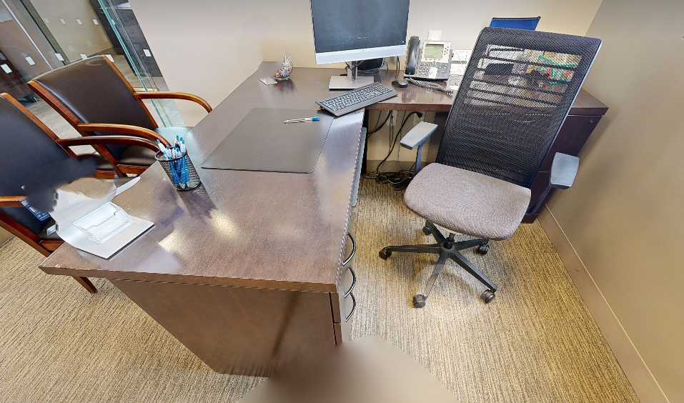 L-shaped desk