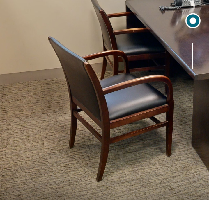 Black guest chair