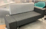Sofa (2-Seater)
Grey fabric upholstery