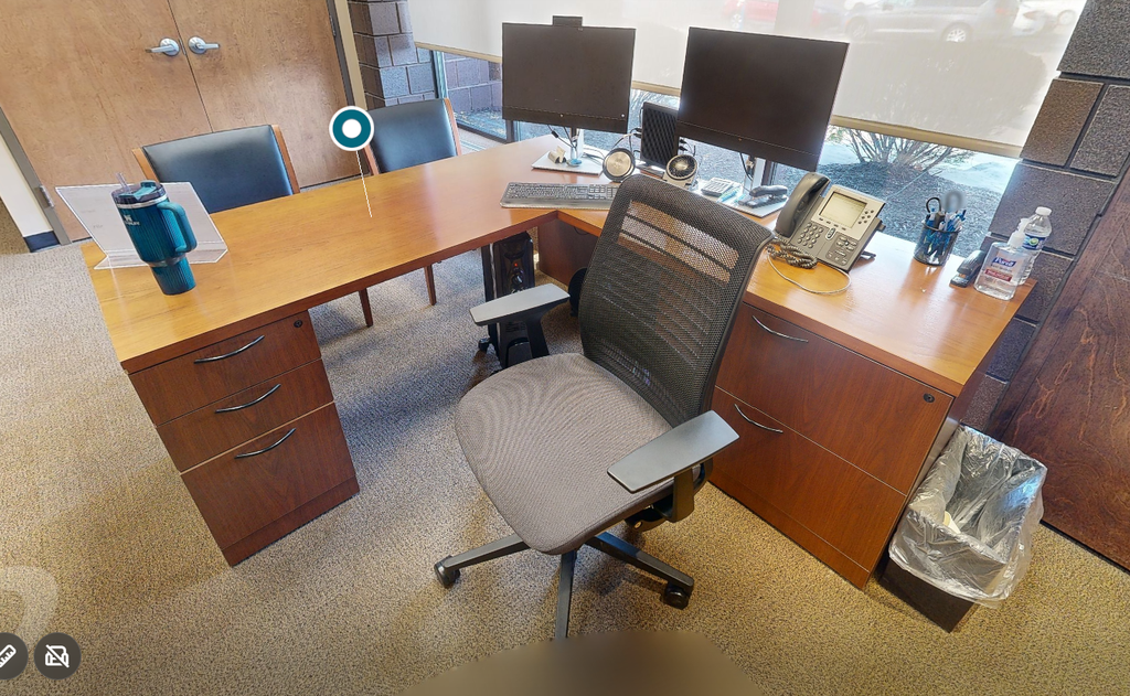 L-shaped desk