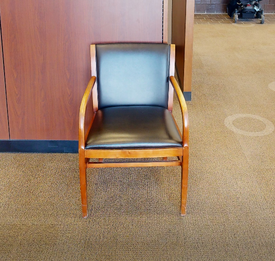 Black guest chair