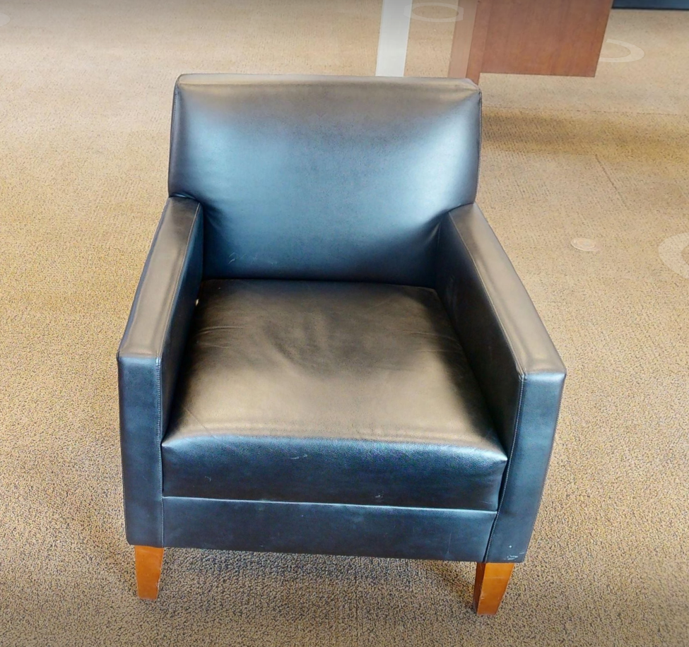 Black lounge chair