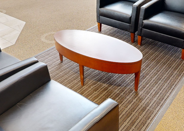 Oval coffee table